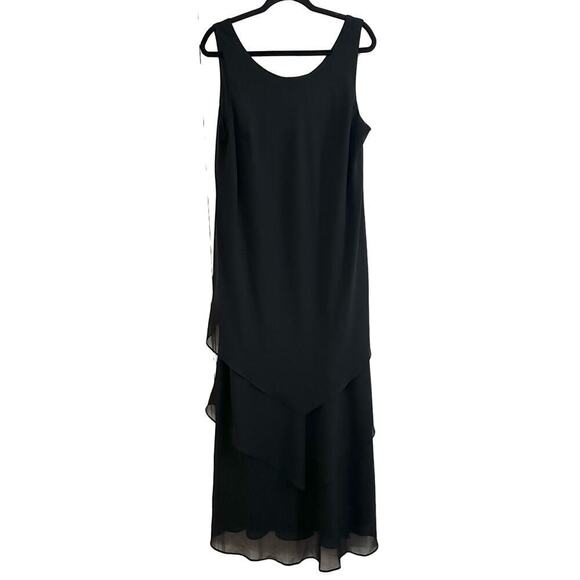 URSULA OF SWITZERLAND Tiered Layered Ruffle Witchy Sleeveless Maxi Dress Sz 16W - Picture 1 of 3